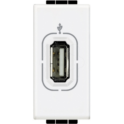 Mostrar detalhes para Livinglight -  Tomada audio/video - USB - Branco - 1 modulo Imagem de Livinglight -  Tomada audio/video - USB - Branco - 1 modulo