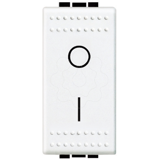 Imagem de Livinglight   Interruptor bipolar 16 AX iluminavel   Branco 1 modulo