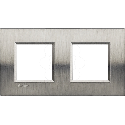 Mostrar detalhes para Livinglight - Quadro duplo H / V - Aco escovado Imagem de Livinglight - Quadro duplo H / V - Aco escovado