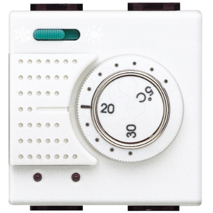 Mostrar detalhes para Livinglight   Termostato standard com comutador   Branco 2 modulos Imagem de Livinglight   Termostato standard com comutador   Branco 2 modulos