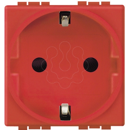 Mostrar detalhes para Livinglight   Tomada 2P+T Schuko Ligadores parafusos   Vermelho 2 modulos Imagem de Livinglight   Tomada 2P+T Schuko Ligadores parafusos   Vermelho 2 modulos