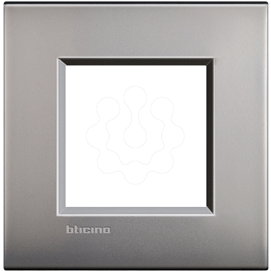 Imagem de Livinglight AIR - Quadro simples (2 módulos) - Níquel mate