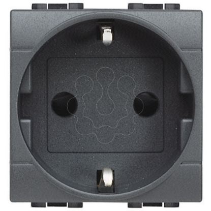 Mostrar detalhes para Livinglight   Tomada 2P+T Schuko Ligadores automaticos   Antracite 2 modulos Imagem de Livinglight   Tomada 2P+T Schuko Ligadores automaticos   Antracite 2 modulos