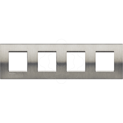 Mostrar detalhes para Livinglight - Quadro quadruplo H / V - Aco Escovado Imagem de Livinglight - Quadro quadruplo H / V - Aco Escovado