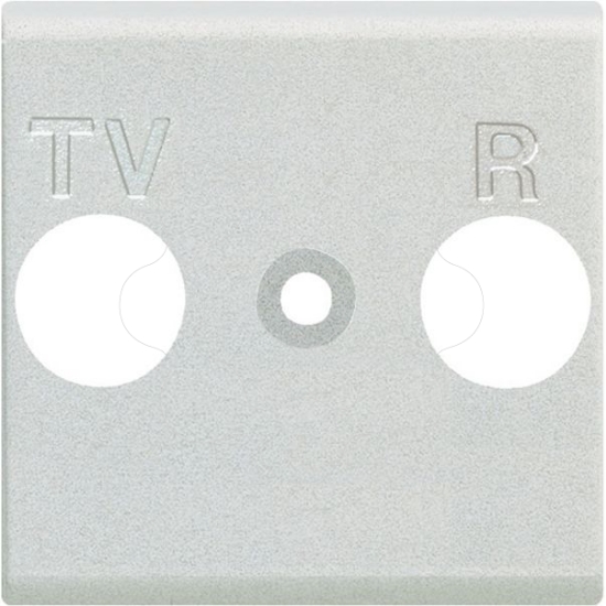 Imagem de Livinglight   Adaptador espelho central TV+RD   Branco 2 modulos