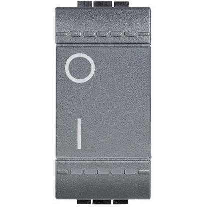 Mostrar detalhes para Livinglight   Interruptor bipolar 16 AX iluminavel   Antracite 1 modulo Imagem de Livinglight   Interruptor bipolar 16 AX iluminavel   Antracite 1 modulo