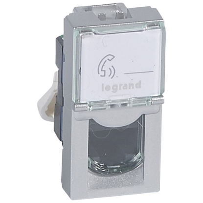 Mostrar detalhes para MOSAIC RJ45 CAT.6 UTP 1MD ALUM Imagem de MOSAIC RJ45 CAT.6 UTP 1MD ALUM