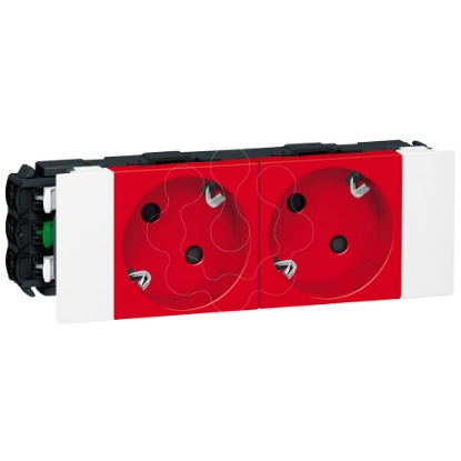 Mostrar detalhes para MOSAIC 2 X 2P+T SCHUKO ENCRAV. Imagem de MOSAIC 2 X 2P+T SCHUKO ENCRAV.