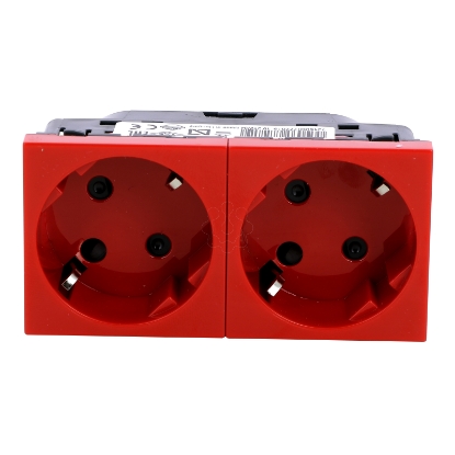 Mostrar detalhes para MOSAIC 2 X 2P+T SCHUKO ENCRAV. Imagem de MOSAIC 2 X 2P+T SCHUKO ENCRAV.