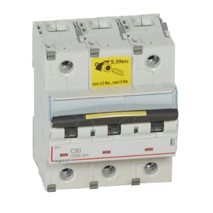 Mostrar detalhes para DX3 DISJ 3P C80 10000A/16KA Imagem de DX3 DISJ 3P C80 10000A/16KA