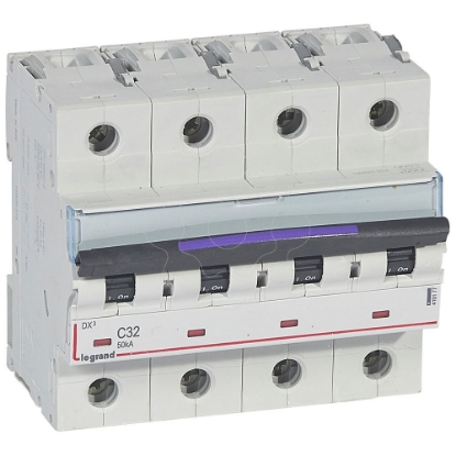 Mostrar detalhes para DX3 DISJ 4P C32 50KA Imagem de DX3 DISJ 4P C32 50KA
