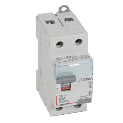 Mostrar detalhes para DX3 INTER DIF 2P 80A AC 300MA Imagem de DX3 INTER DIF 2P 80A AC 300MA