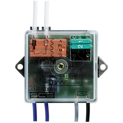 Mostrar detalhes para Atuador 1 rele MyHOME_Up - formato basico Imagem de Atuador 1 rele MyHOME_Up - formato basico