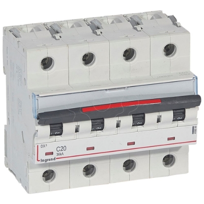 Mostrar detalhes para DX3 DISJ 4P C20 36KA Imagem de DX3 DISJ 4P C20 36KA
