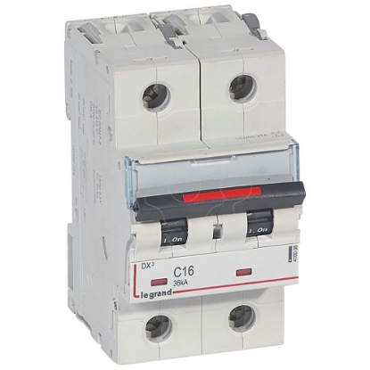 Mostrar detalhes para DX3 DISJ 2P C16 36KA Imagem de DX3 DISJ 2P C16 36KA