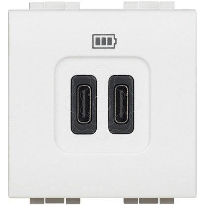 Mostrar detalhes para LL-TOM. 2 X USB C+C 2MD BRANCO Imagem de LL-TOM. 2 X USB C+C 2MD BRANCO