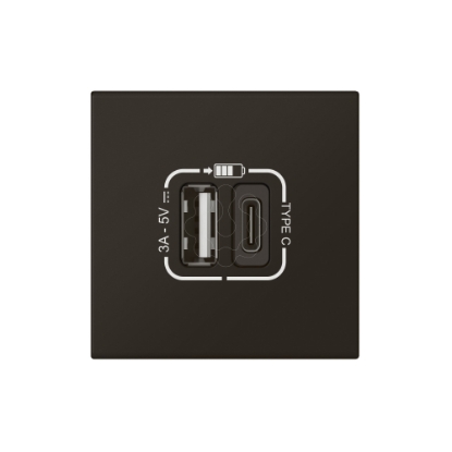 Mostrar detalhes para MOSAIC 2 X USB A+C LINK PRET Imagem de MOSAIC 2 X USB A+C LINK PRET