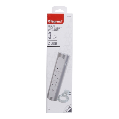 Mostrar detalhes para BLC ANG.3X2P+T USB A+C 1M Imagem de BLC ANG.3X2P+T USB A+C 1M