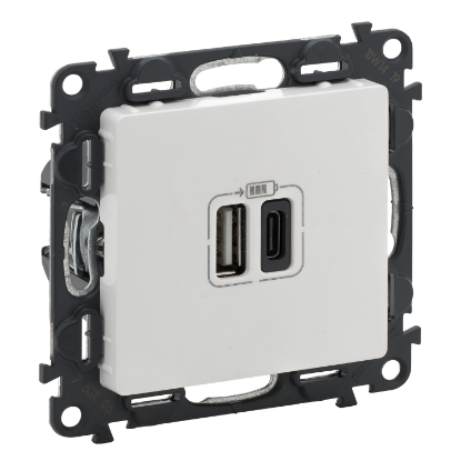 Mostrar detalhes para VALENA L-TOM. 2 X USB A+C BRAN Imagem de VALENA L-TOM. 2 X USB A+C BRAN