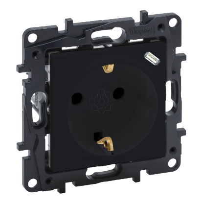 Mostrar detalhes para NL-STEP TOM. 2P+T / USB-C PRET Imagem de NL-STEP TOM. 2P+T / USB-C PRET