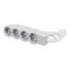 Imagem de BLOCO 4X2P+T 5M BRANCO/CINZE