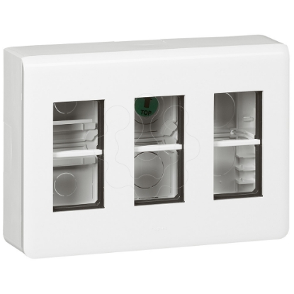 Mostrar detalhes para Mosaic - Kit p/ postos de trabalho - saliente - para 3 x 4 modulos - branco Imagem de Mosaic - Kit p/ postos de trabalho - saliente - para 3 x 4 modulos - branco
