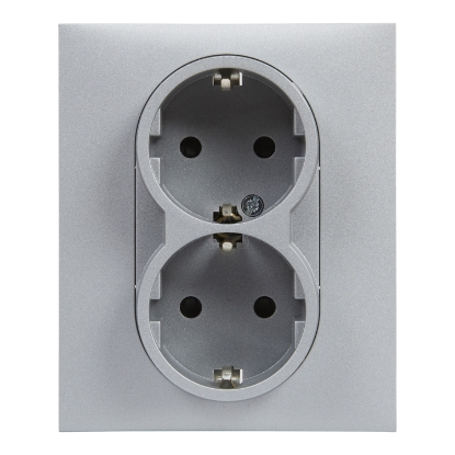 Mostrar detalhes para NEW SUNO 2 X 2P+T SCHUKO ALUMI Imagem de NEW SUNO 2 X 2P+T SCHUKO ALUMI