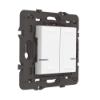 Imagem de Interruptor duplo sem fios - branco - Mosaic with Netatmo