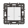Imagem de Interruptor duplo sem fios - branco - Mosaic with Netatmo