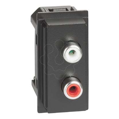 Mostrar detalhes para LNOW TOMADA DUPLA RCA 1MD PRET Imagem de LNOW TOMADA DUPLA RCA 1MD PRET