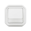 Imagem de Plexo IP 55 monobloco encastrar - Botão simples luminoso porta-etiqueta, Branco