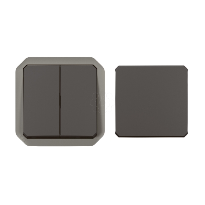 Mostrar detalhes para Plexo IP 55 componivel   Mecanismo Multifuncoes reversivel Antracite Imagem de Plexo IP 55 componivel   Mecanismo Multifuncoes reversivel Antracite