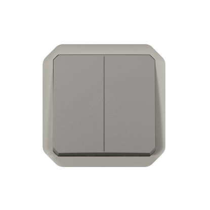Mostrar detalhes para Plexo IP 55 componivel   Comando multifuncoes duplas Cinzento Imagem de Plexo IP 55 componivel   Comando multifuncoes duplas Cinzento