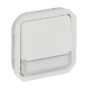 Imagem de Plexo IP 55 componível - Botão simples (NA + NF) luminoso porta-etiqueta, Branco