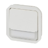 Imagem de Plexo IP 55 componível - Botão simples (NA + NF) luminoso porta-etiqueta, Branco