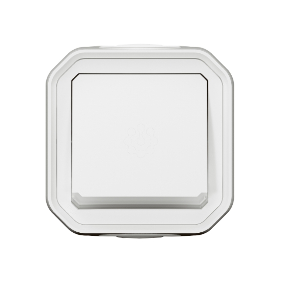 Imagem de Plexo IP 55 monobloco saliente - Botão simples luminoso, Branco