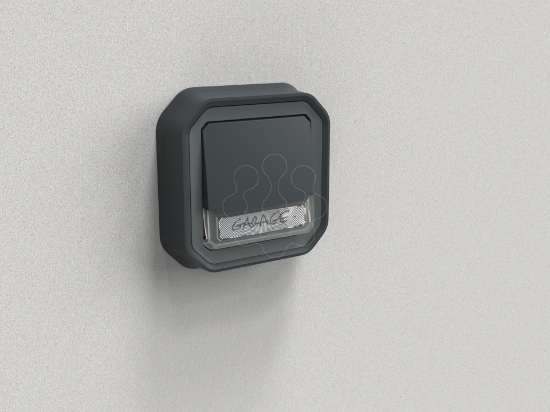 Imagem de Plexo IP 55 monobloco encastrar - Botão simples luminoso porta-etiqueta, Antrac.