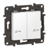 Imagem de Niloe Step with Netatmo - Interruptor duplo sem fios de iluminacao - Branco
