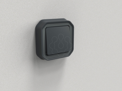 Mostrar detalhes para Plexo IP 55 monobloco encastrar   Comutador de escada Antracite Imagem de Plexo IP 55 monobloco encastrar   Comutador de escada Antracite