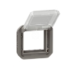 Imagem de Plexo IP 55 componivel   Adaptador Mosaic com tampa transparente Antracite