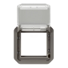 Imagem de Plexo IP 55 componivel   Adaptador Mosaic com tampa transparente Antracite