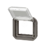 Imagem de Plexo IP 55 componivel   Adaptador Mosaic com tampa transparente Antracite