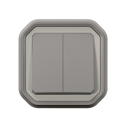 Mostrar detalhes para Plexo IP 55 monobloco encastrar   Comando duplo multifuncoes Cinzento Imagem de Plexo IP 55 monobloco encastrar   Comando duplo multifuncoes Cinzento