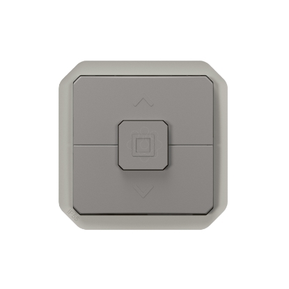 Mostrar detalhes para Plexo IP 55 componivel   Interruptor duplo para estores Cinzento Imagem de Plexo IP 55 componivel   Interruptor duplo para estores Cinzento