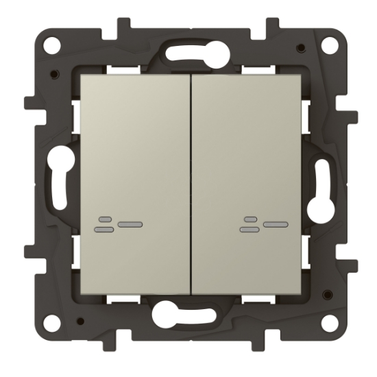 Imagem de Niloé Step with Netatmo - Interruptor duplo sem fios de iluminação - Areia