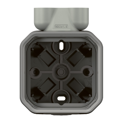 Mostrar detalhes para Plexo IP 55 componivel   Caixa saliente simples para 2 x bucins ISO20 Cinzento Imagem de Plexo IP 55 componivel   Caixa saliente simples para 2 x bucins ISO20 Cinzento