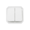 Imagem de Plexo IP 55 componível - Comando multifunções duplas luminosas, Branco