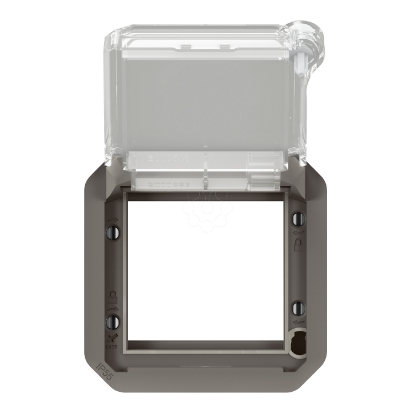 Mostrar detalhes para Plexo IP 55 componivel   Adaptador Mosaic tampa encravamento por chave Antraci. Imagem de Plexo IP 55 componivel   Adaptador Mosaic tampa encravamento por chave Antraci.