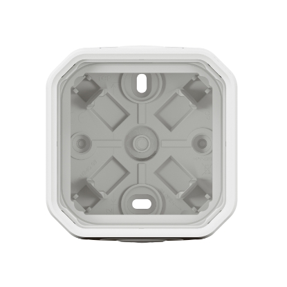 Mostrar detalhes para Plexo IP 55 componivel   Caixa saliente simples com bucins planos Branco Imagem de Plexo IP 55 componivel   Caixa saliente simples com bucins planos Branco