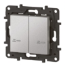 Imagem de Niloé Step with Netatmo - Interruptor duplo sem fios de iluminação - Alumínio